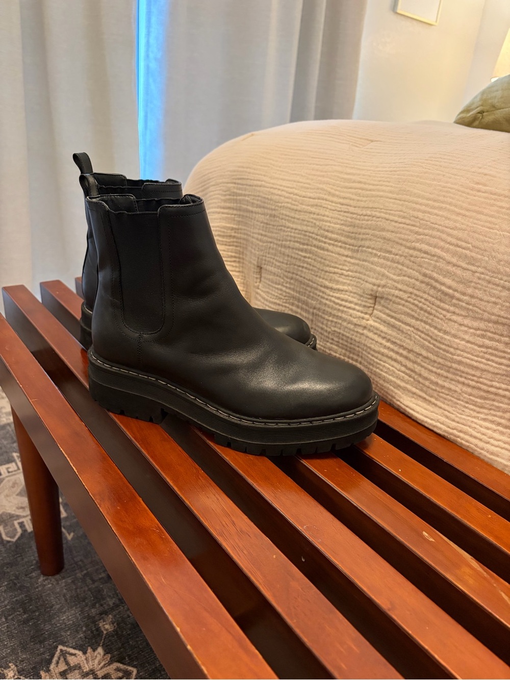 Marc Fisher Chelsea Lug Boot - Size 8